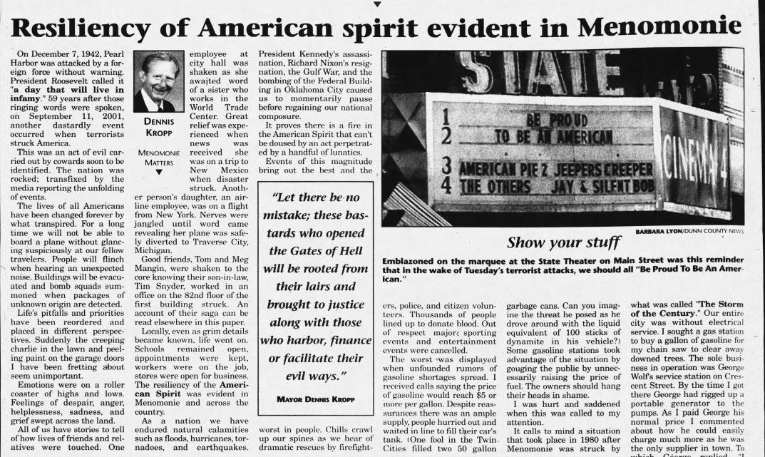 Remembering and reflecting on Sept. 11, 2001